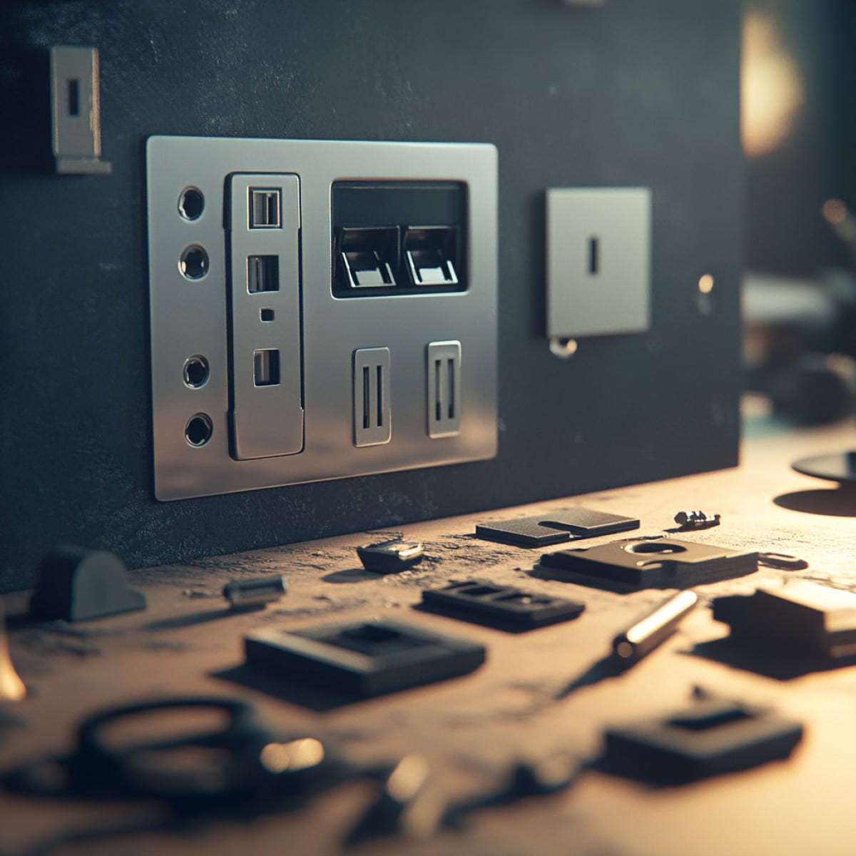 Installation personnelle de prises et interrupteurs encastrables