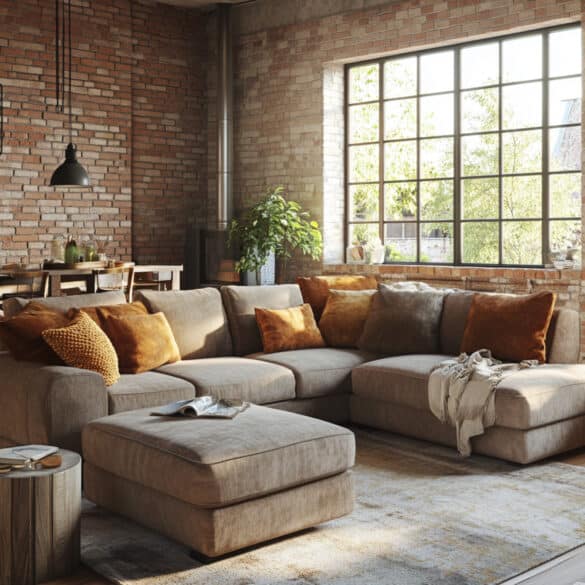 Déco salon industriel cocooning : mélangez style et confort pour un intérieur chaleureux