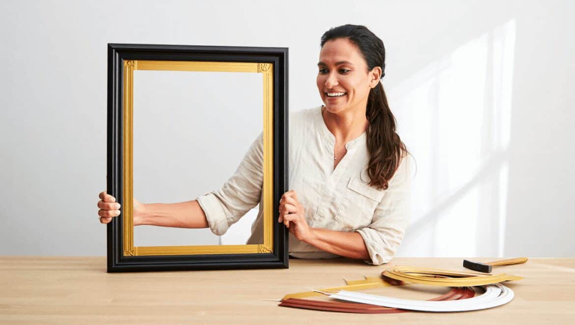 Easily Upgrade Cheap Frames With This Peel and Stick Molding