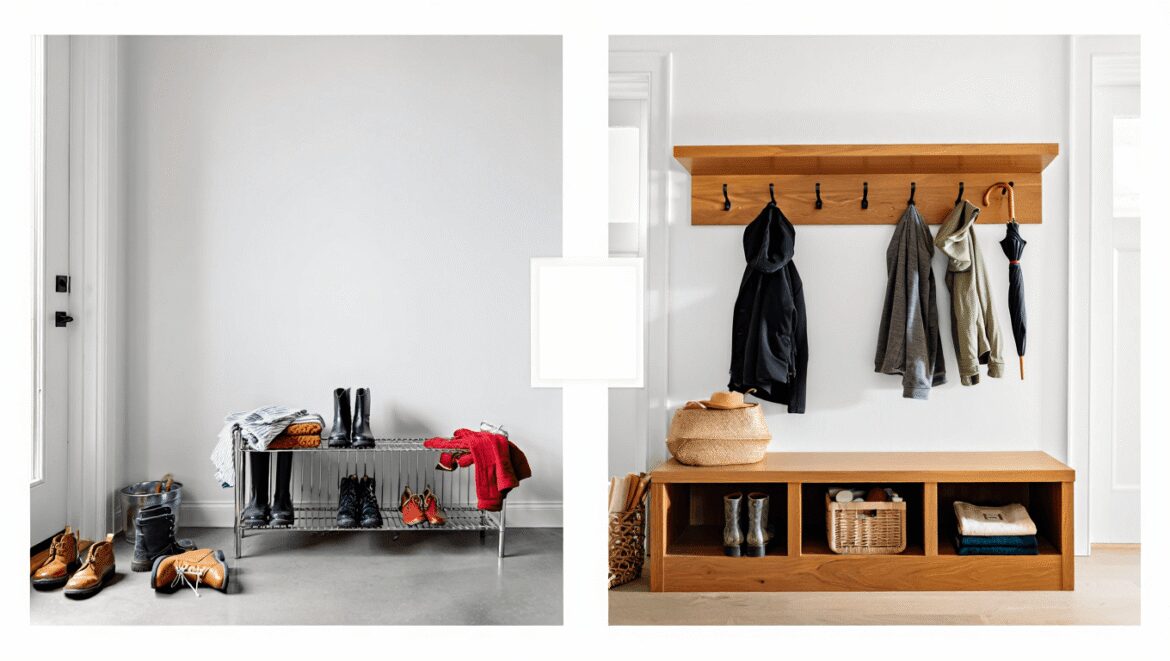 Before and After: Pretty Updates and Smart Storage in Our Foyer