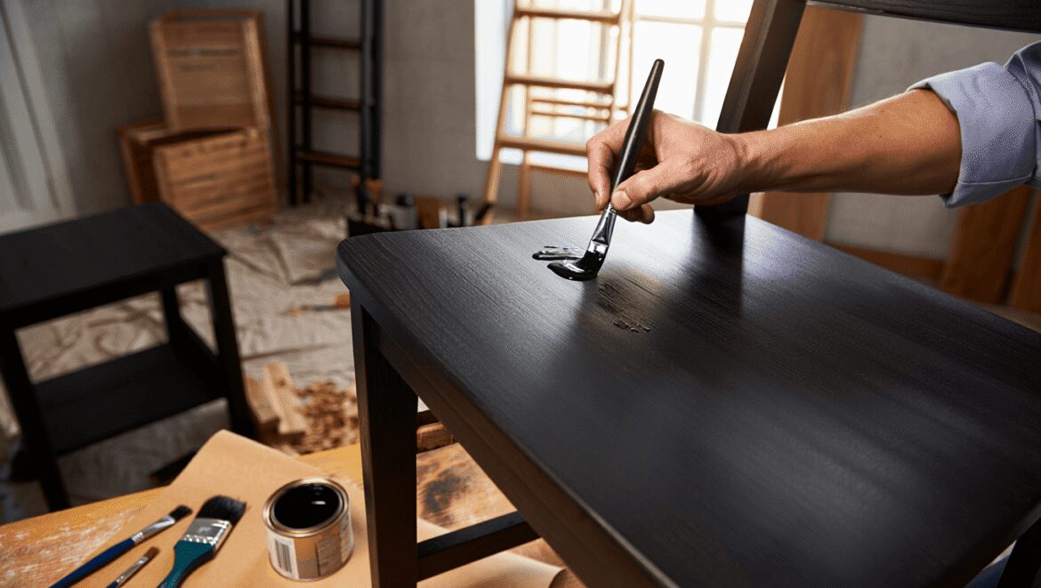 How to Make Furniture Look More Expensive With Black Paint!