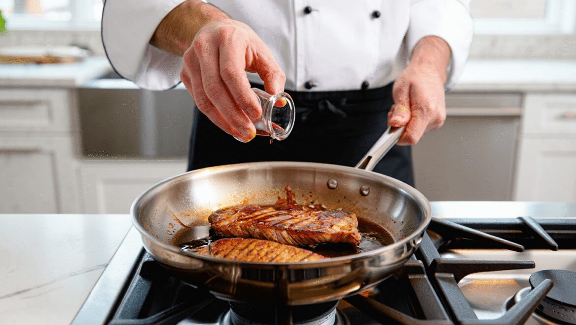 Déglacer une poêle : la technique simple et
indispensable pour récupérer toutes les saveurs de vos plats