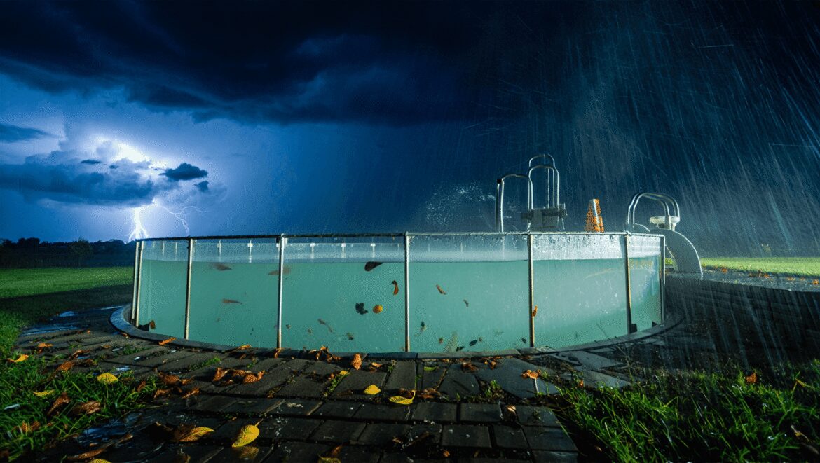 Orage : voici la première chose à faire si l'eau
de votre piscine devient trouble
