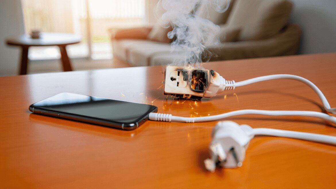 Cette erreur avec le chargeur de votre téléphone
inquiète les électriciens : les risques que vous sous-estimez