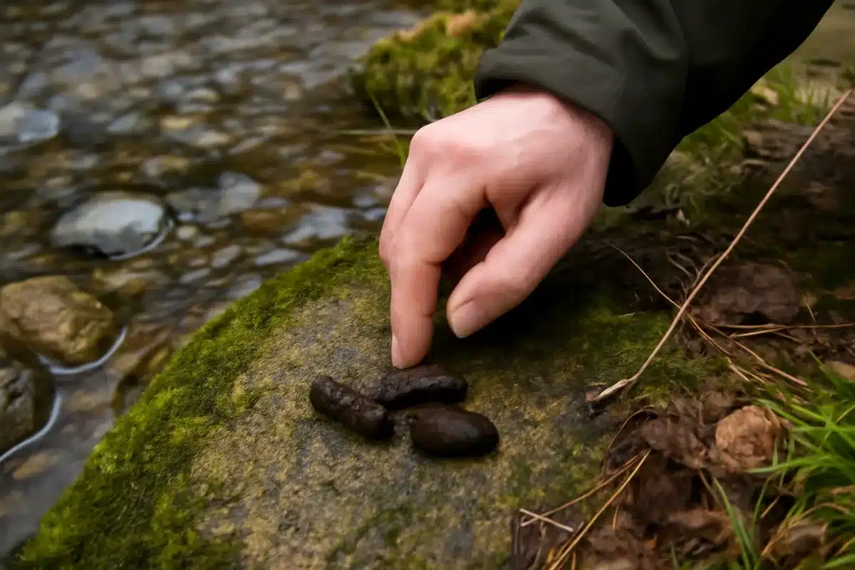 À quoi reconnaître le desman des Pyrénées quand on en voit une empreinte ou une trace — Vous ne verrez peut‑être jamais l’animal lui‑même, mais il laisse des indices. Les fèces du desman sont souvent le premier signal de sa présence