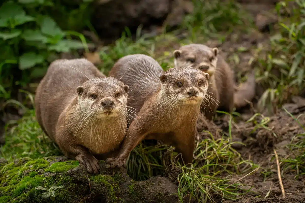 Petit mammifère aquatique avec museau sensible observé dans un cours d'eau de montagne