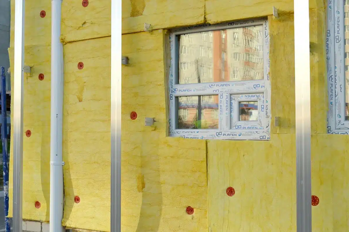 Comparaison visuelle d'une façade nue exposée au soleil et d'une façade couverte de lierre