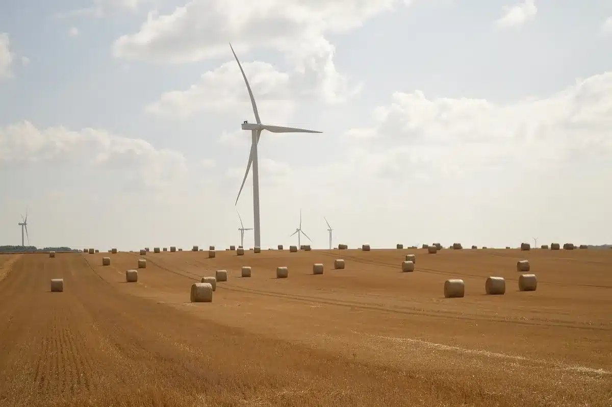 Installation de data center avec panneaux solaires à proximité, illustrant solutions techniques