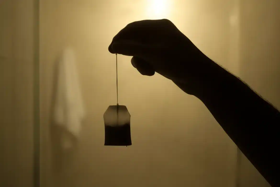 Sachet de thé dans la douche: l'astuce qui parfume et purifie votre salle de bain